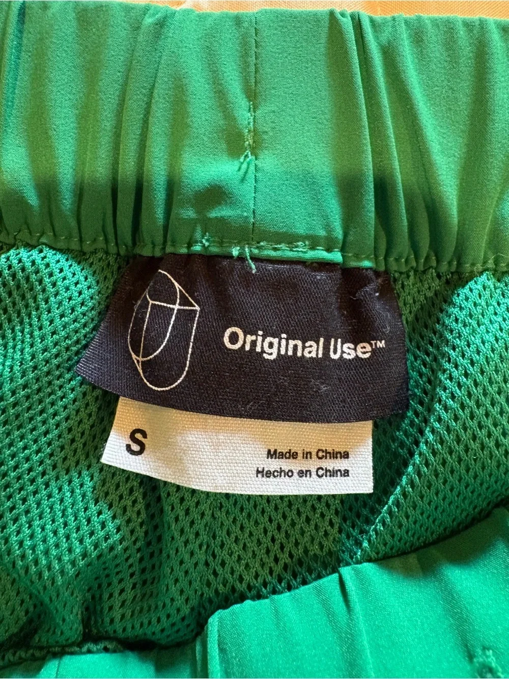 Original Use Men's Green athletic gym/lounge shorts Size S